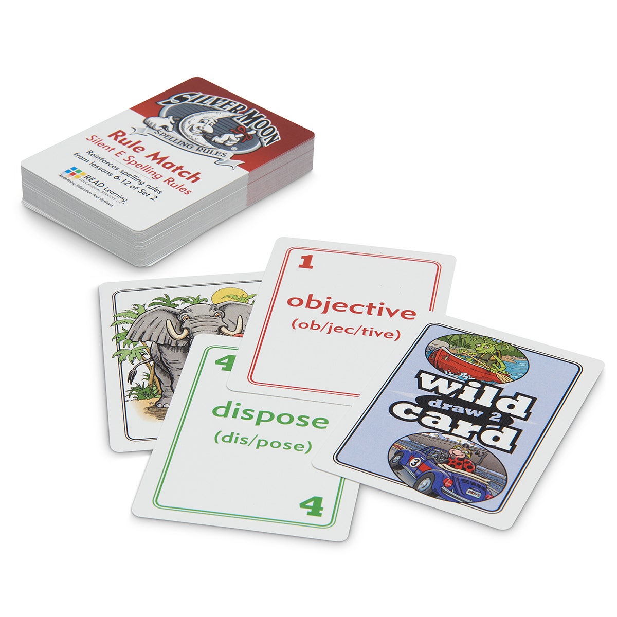 NA10445-Silver Moon Spelling Rules®: Silent E Rule Match Game