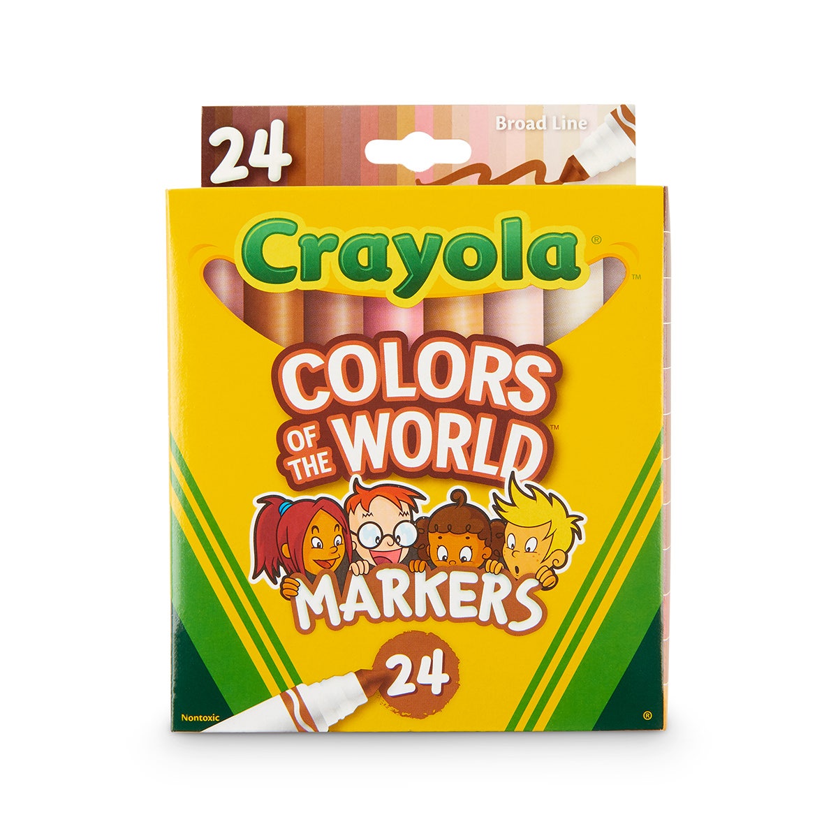 NE20081-Crayola® Colors of the World Skin Tone Marker Set - Washable