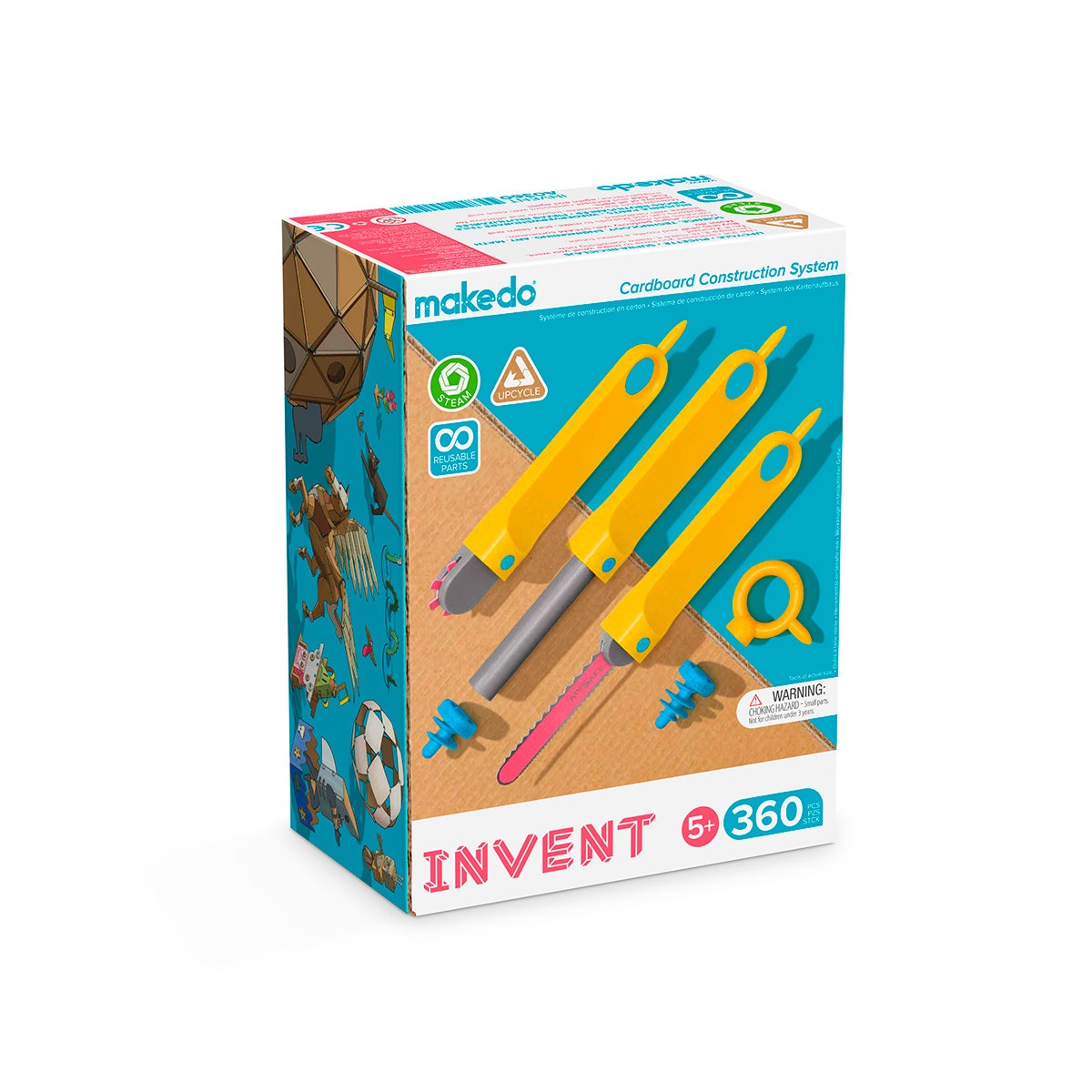 NE20128-Makedo® Invent 360-Piece Construction System