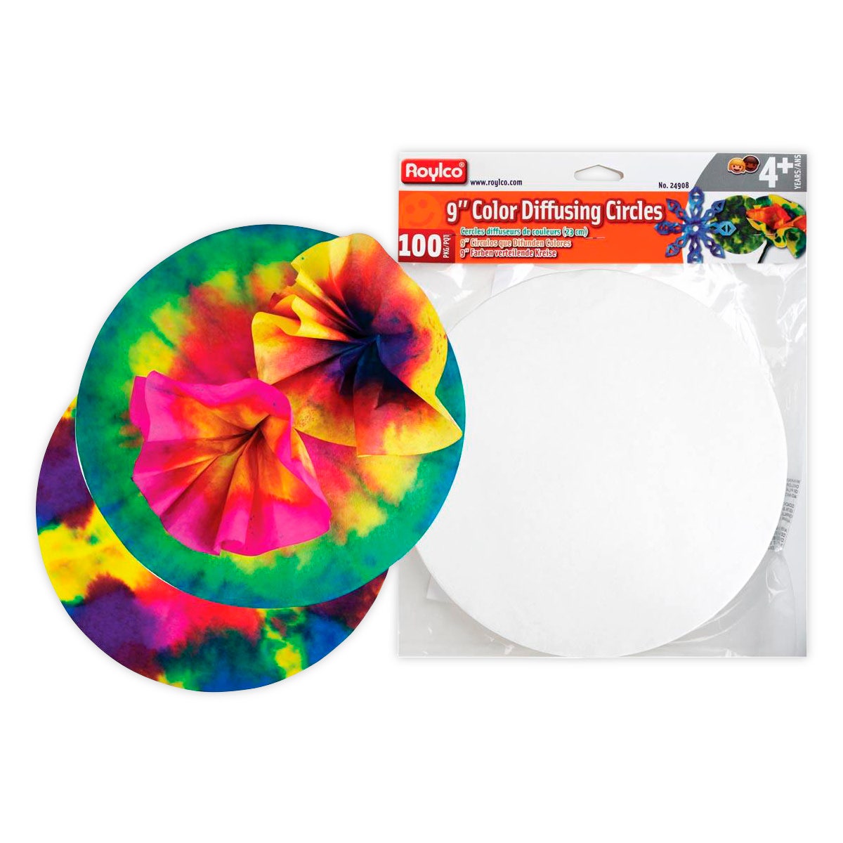 NE20133-Roylco® 9 in. Color Diffusing Circles