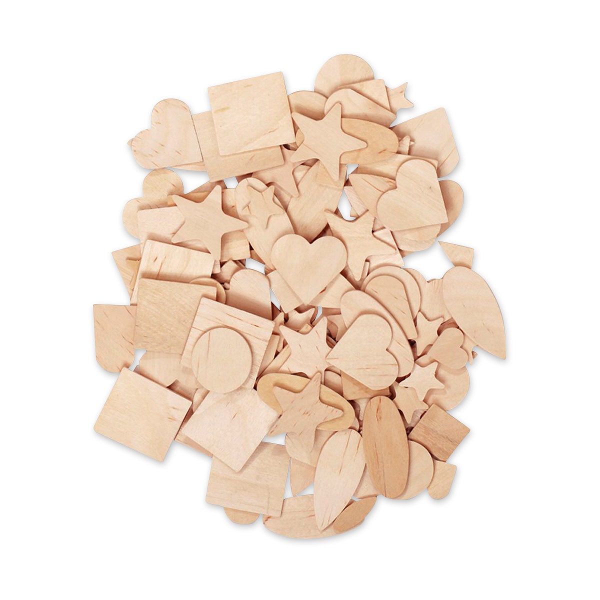 NE20140-Natural Wood Shapes Assortment