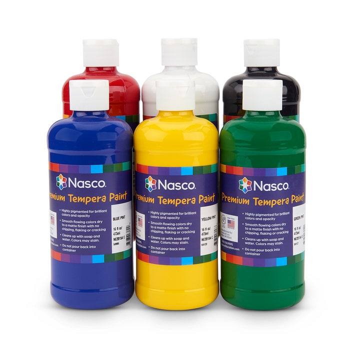 Nasco Tempera Paint Set of 6 Nasco Education