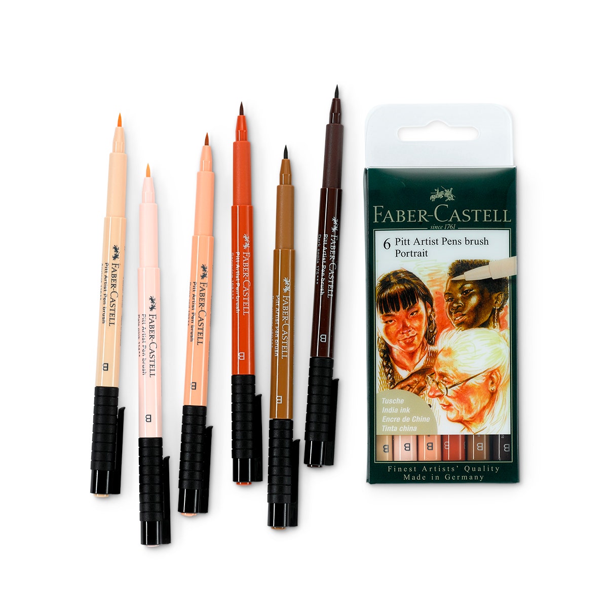 NE20423-Faber-Castell® Pitt Artist Pen Brush Set - Portrait 