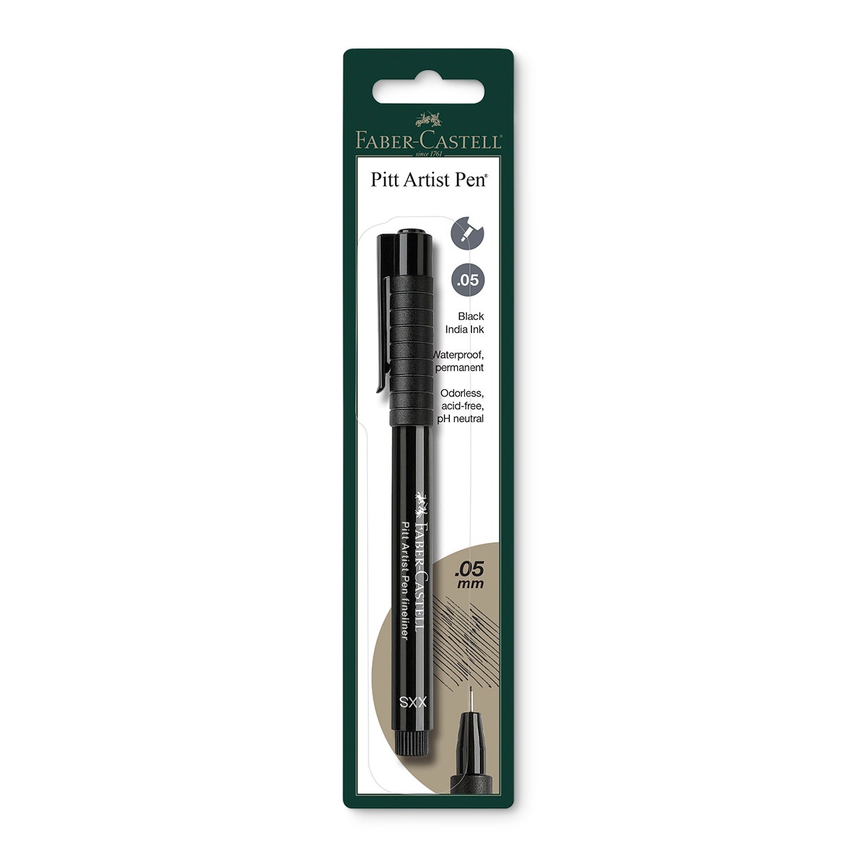 NE20424-Faber-Castell® Pitt Artist Pen® Extra Extra Superfine - Black 