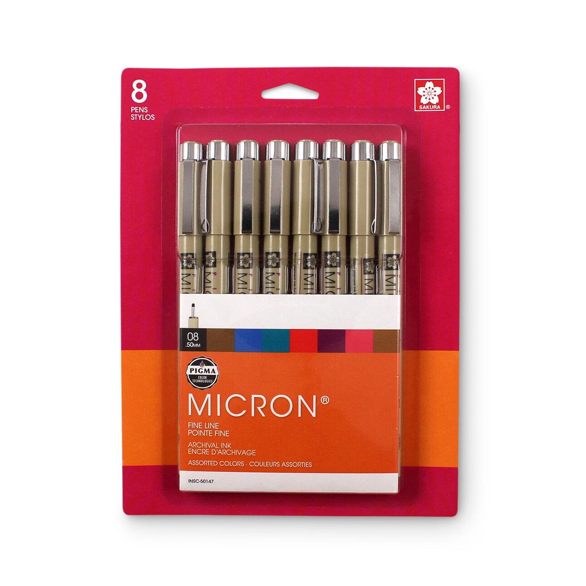 NE20427-Sakura Pigma Micron® Ink Pens - 8 Pack