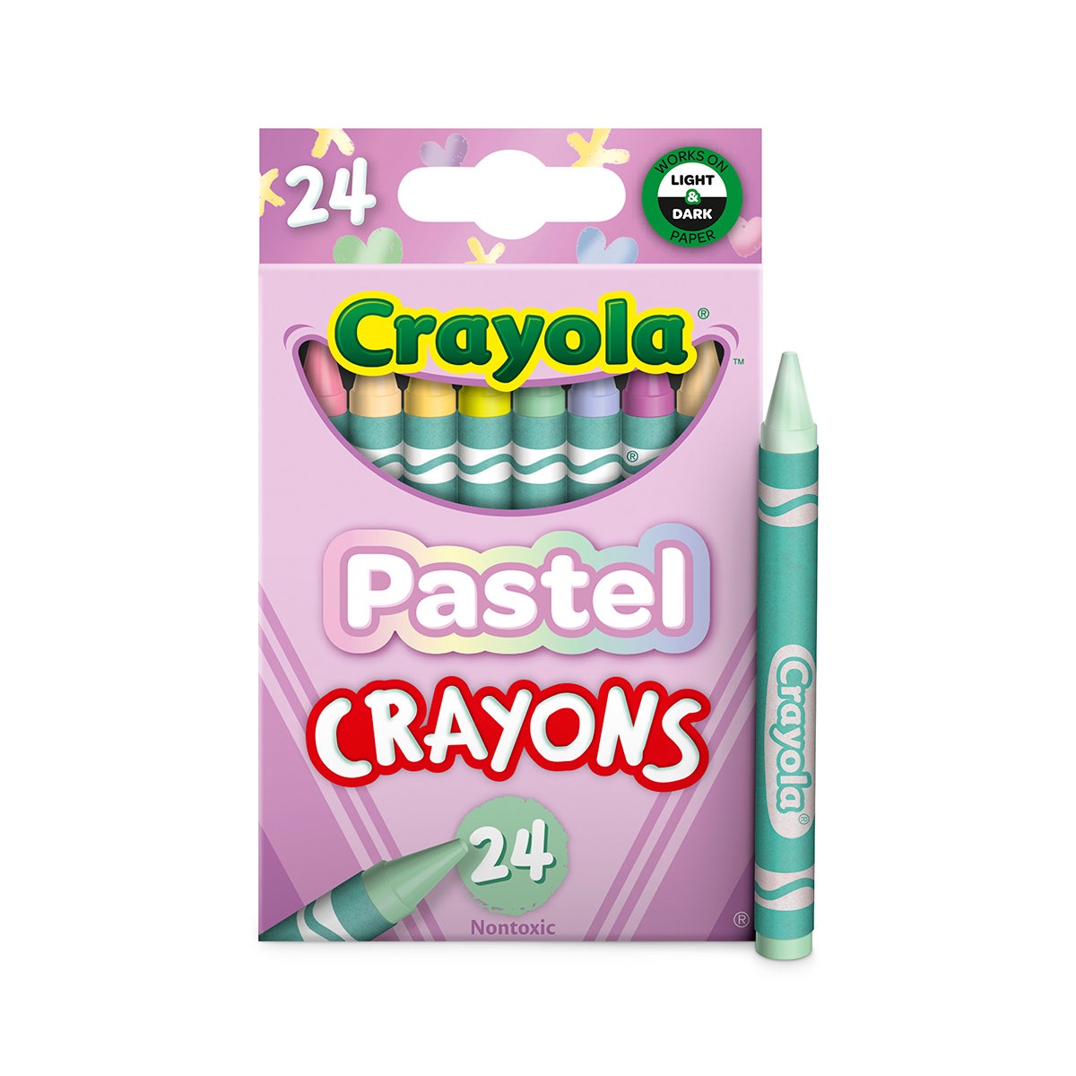 NE20457-Crayola® Pastel Crayons - 24 Pack