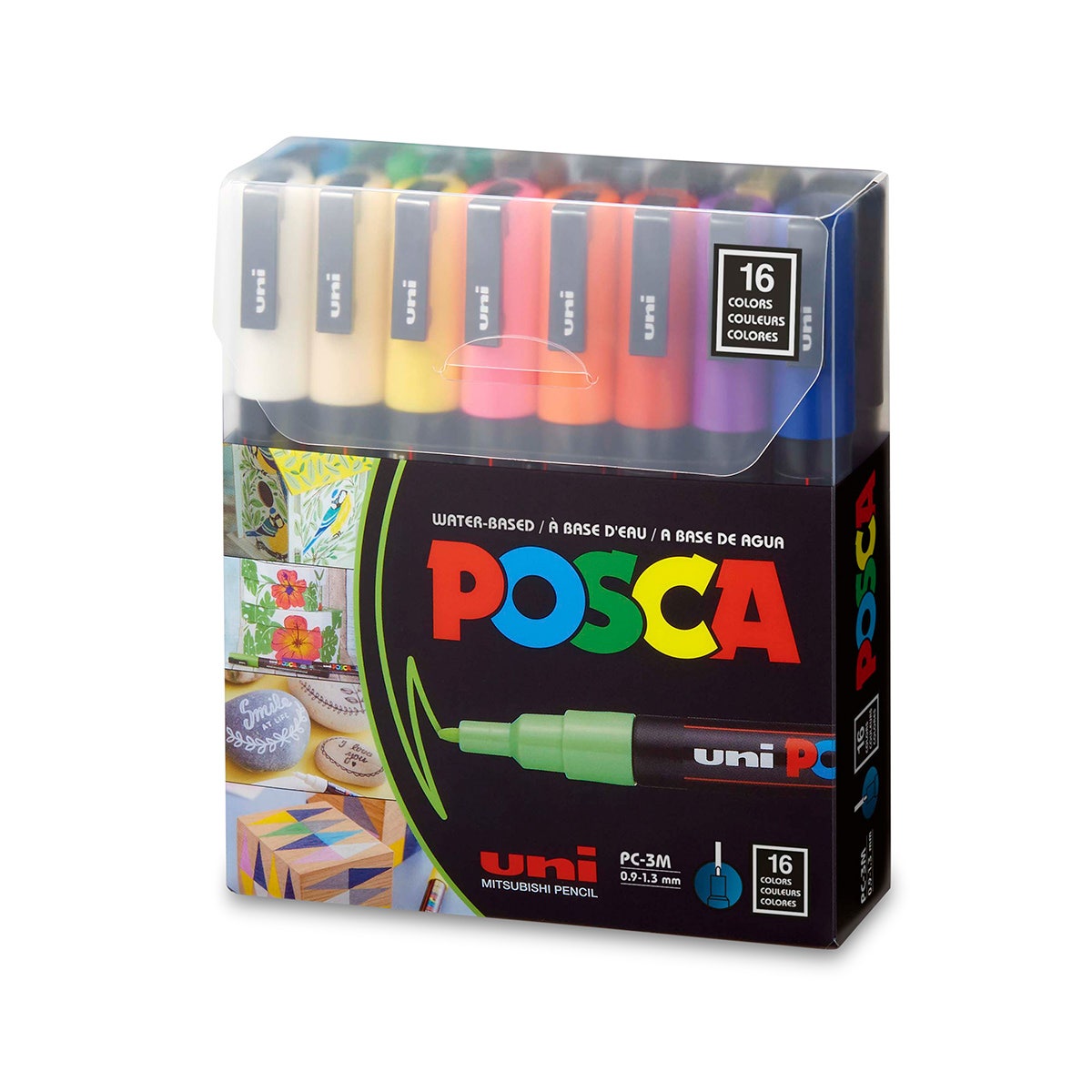 NE20540-POSCA Markers - Classic Colors - Fine Tip - Set of 16