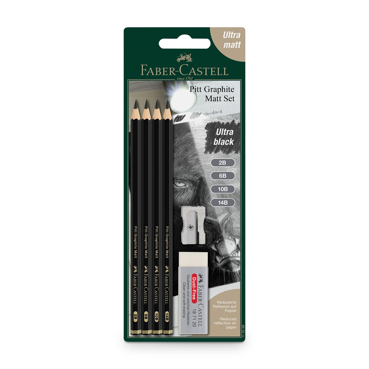 NE20550-Faber-Castell® Pit Graphite Matte Pencil Set