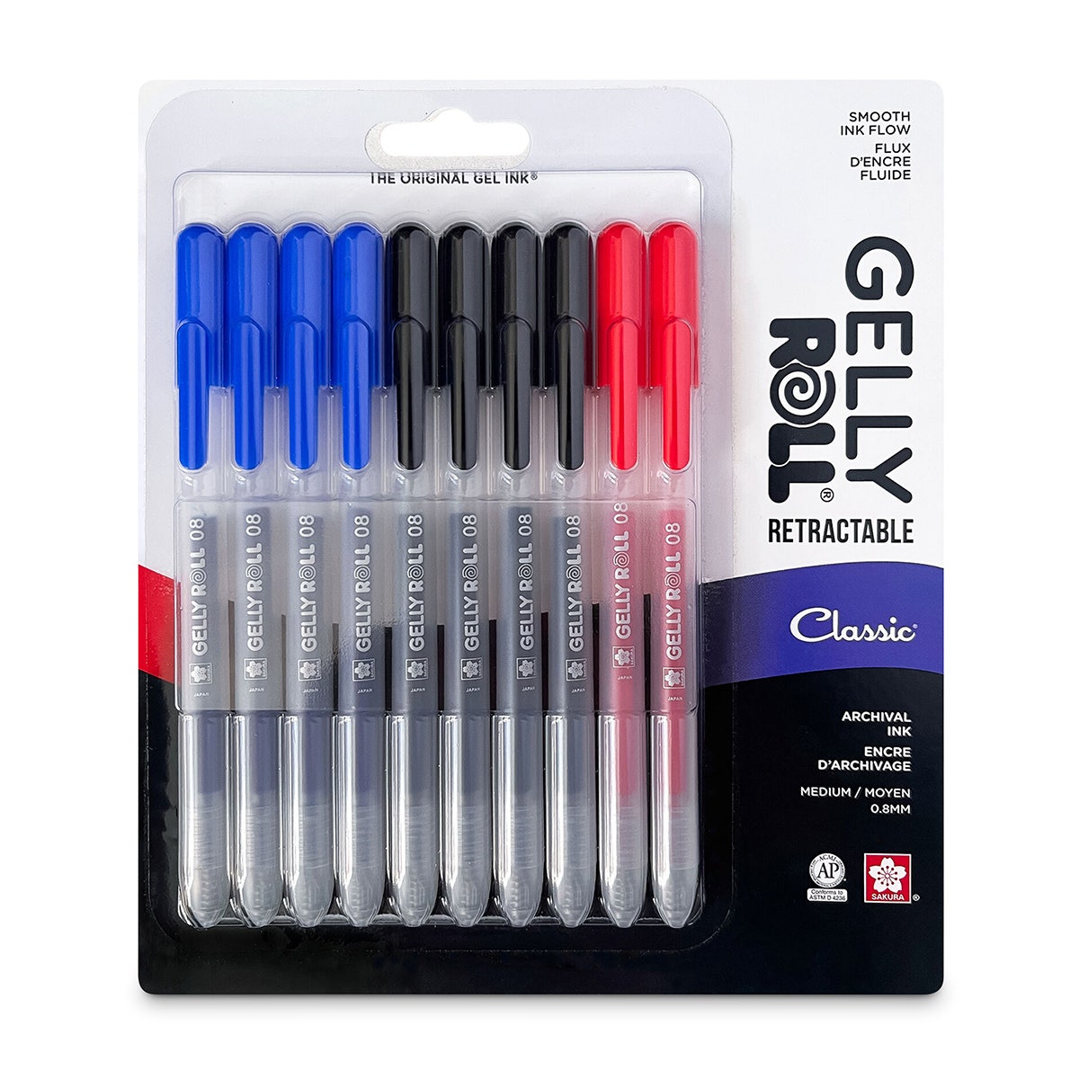 X0000NE20558-Sakura® Gelly Roll® Retractable Gel Pens - Sets of 10