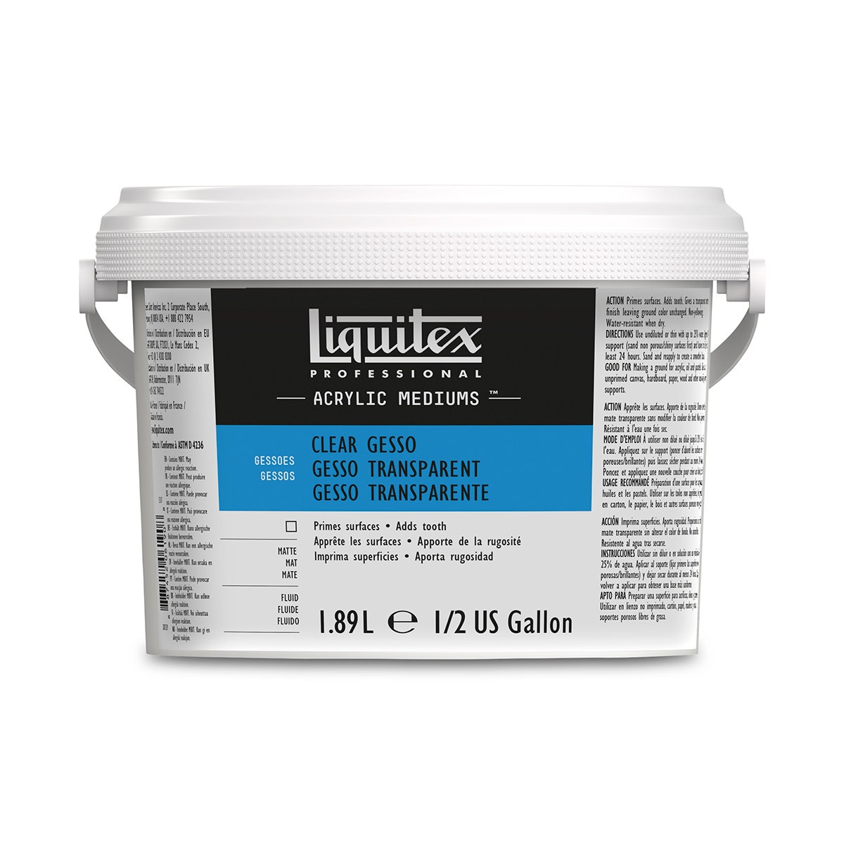 NE20604-Liquitex® Clear Gesso - 1/2 Gallon
