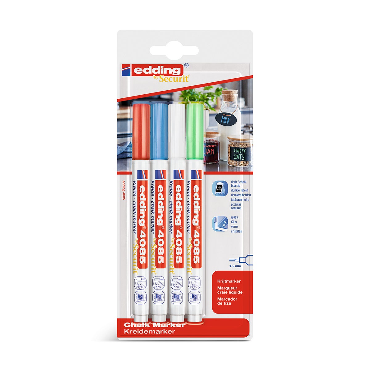 X0000NE20615-edding® 4085 Chalk Marker Sets