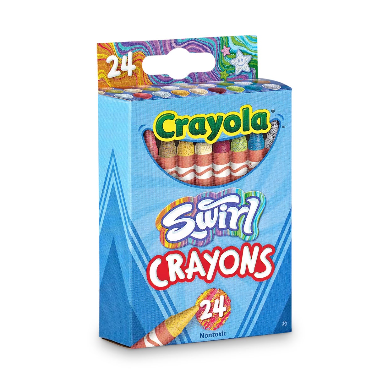 NE20628-Crayola® Swirl Crayons - 24 Count