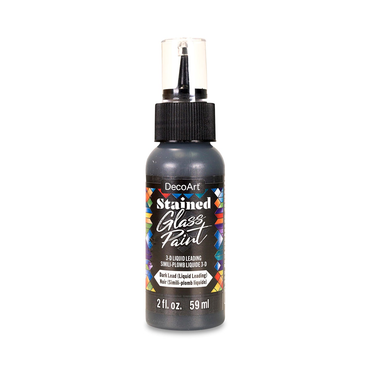 X0000NE20650-DecoArt® Transparent Glass Paint Liquid Leading - 2 oz.