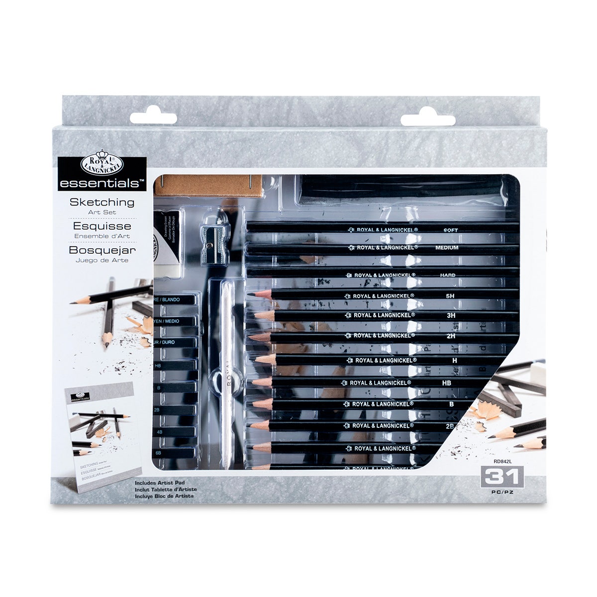 NE20654-Royal & Langnickel® 31-Piece Sketching Art Set
