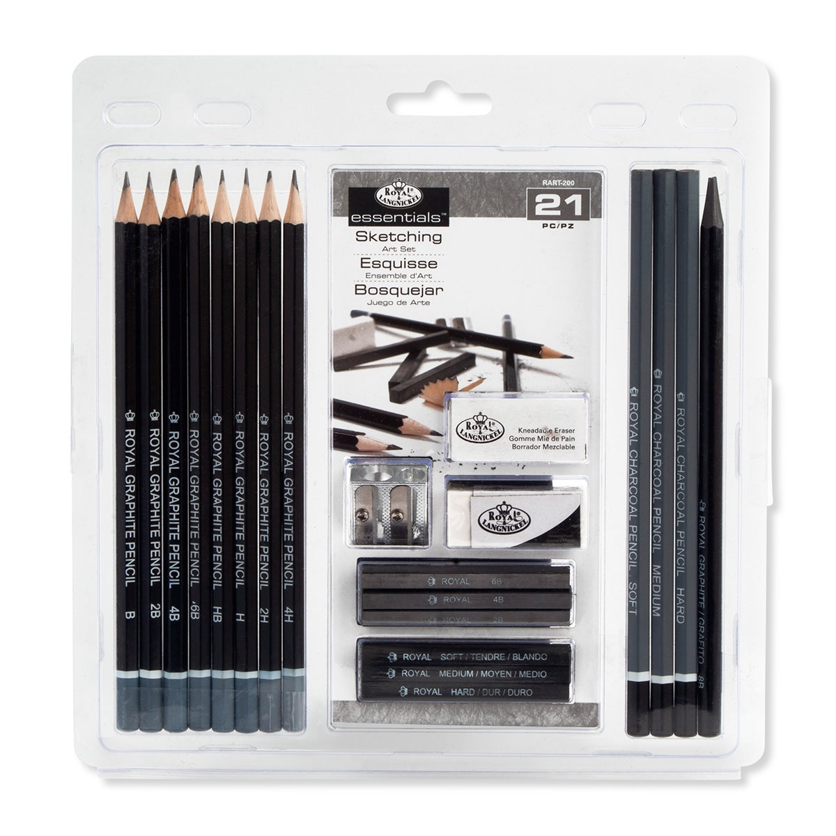 NE20655-Royal & Langnickel® 21-Piece Sketching Art Set