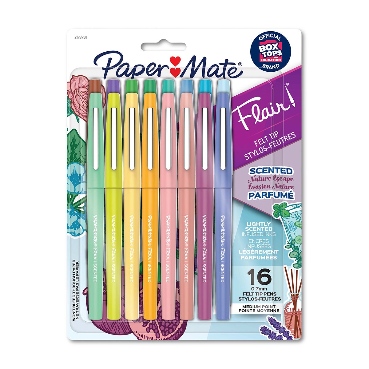 NE20706-Paper Mate® Flair Scented Felt-Tip Pens - Nature Escape - Set of 16