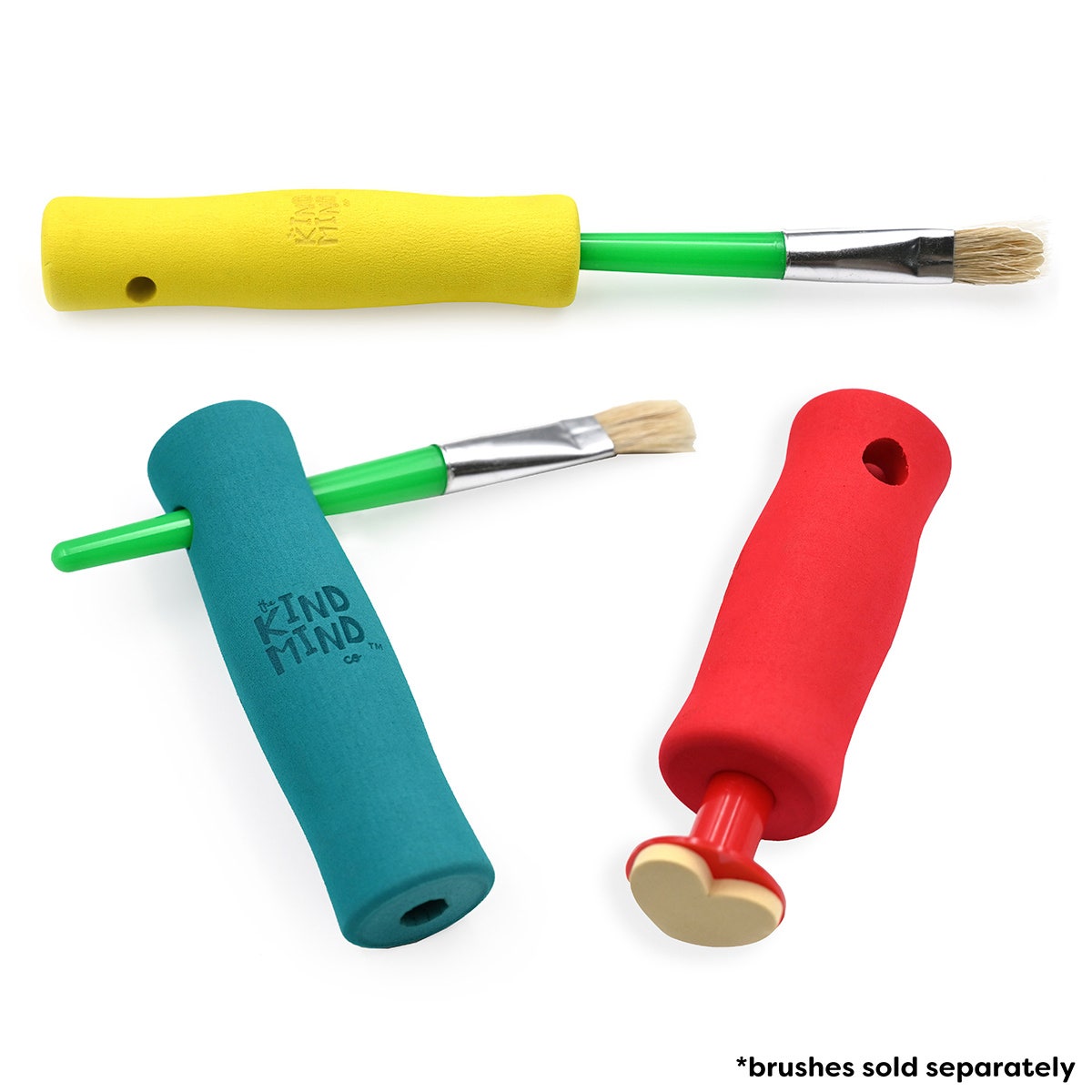 NE20751-The Kind Mind Co.™ 2-Directional Adaptive Foam Grips - Set of 3