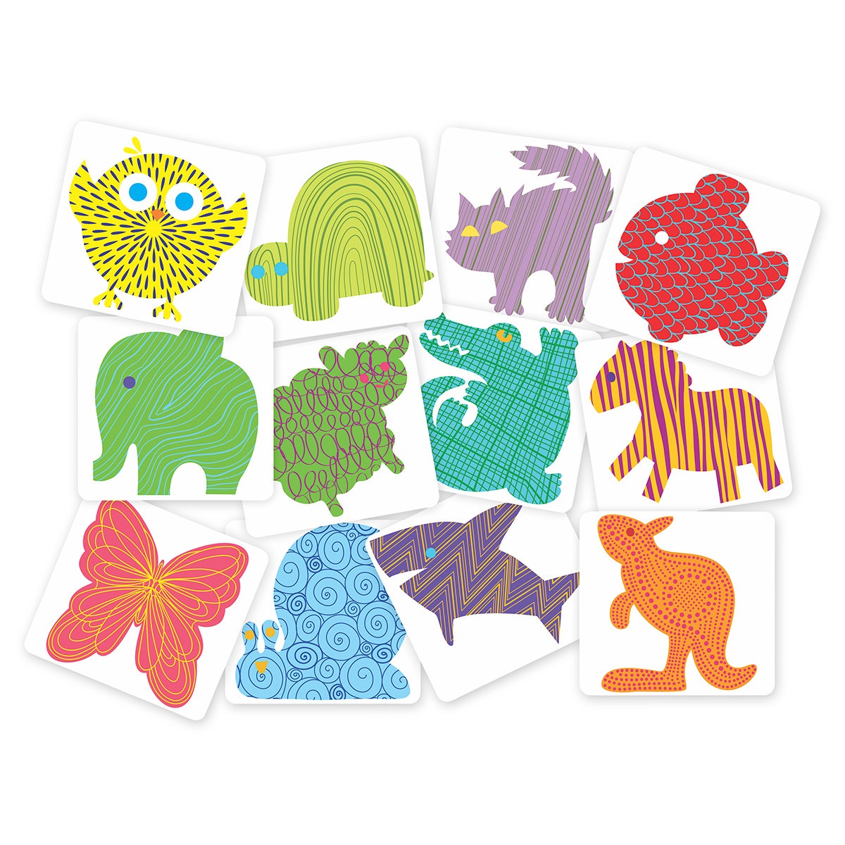 NE20780-Roylco® Learn About Lines Rubbing Plates