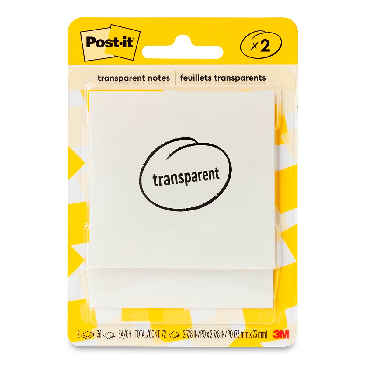 X0000NE20787-Post-it® Transparent Sticky Notes