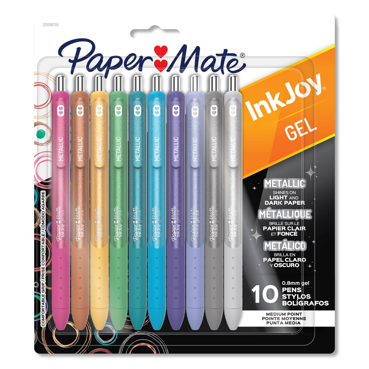 NE20873-PaperMate® InkJoy® Metallic Gel Pens - Set of 10 