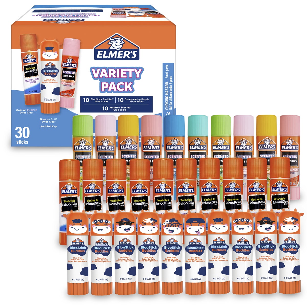 NE20876-Elmer’s® Glue Stick Variety Pack - Set of 30