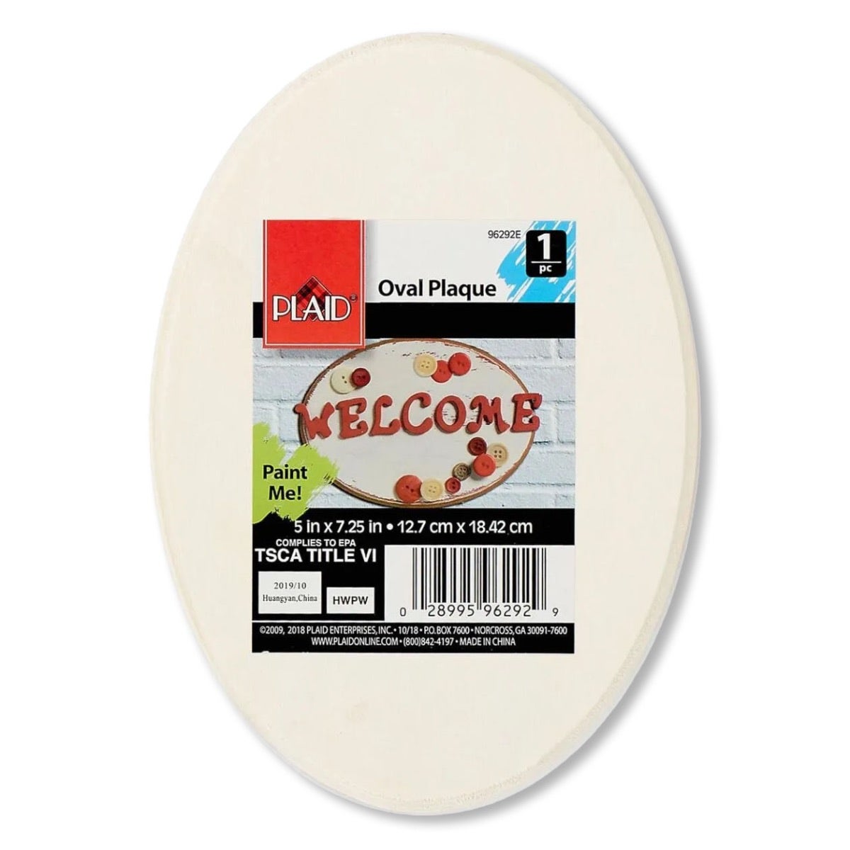 X0000NE20932-Plaid® Wood Plaques