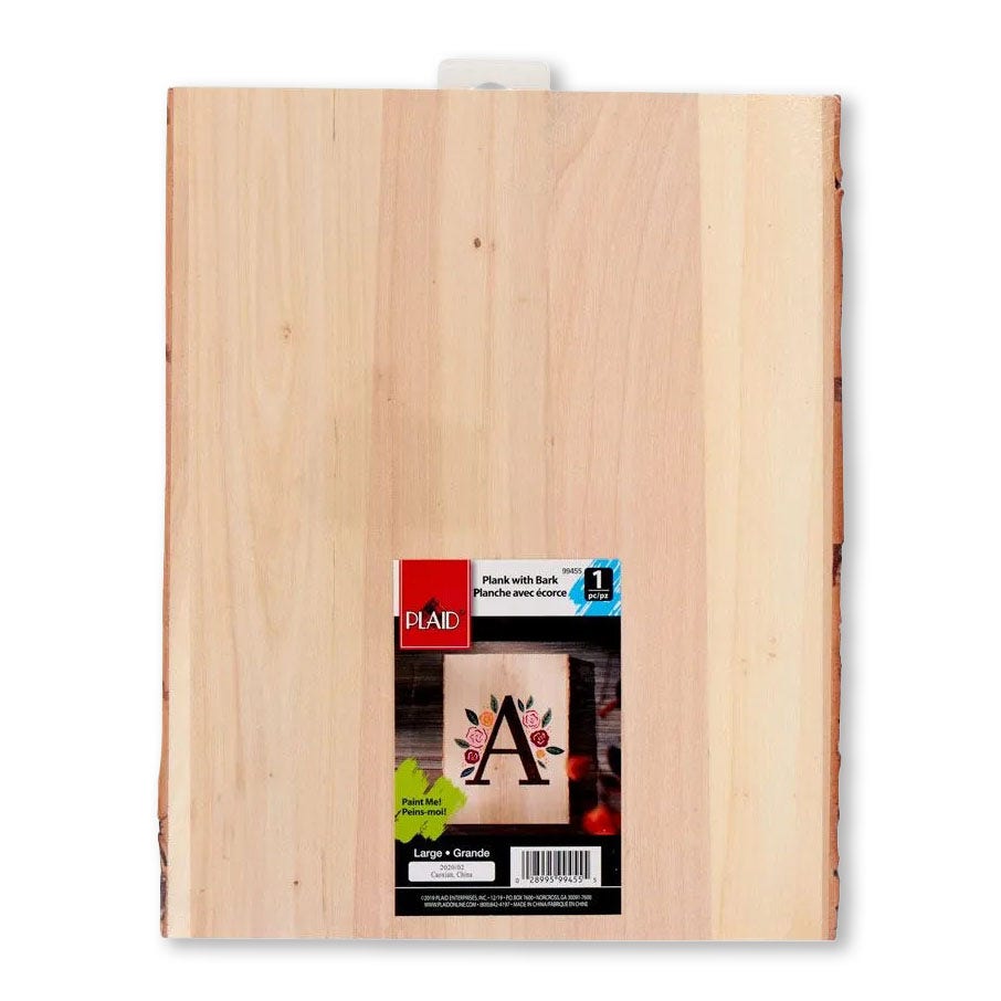 NE20937-Plaid® Wood Plank with Bark