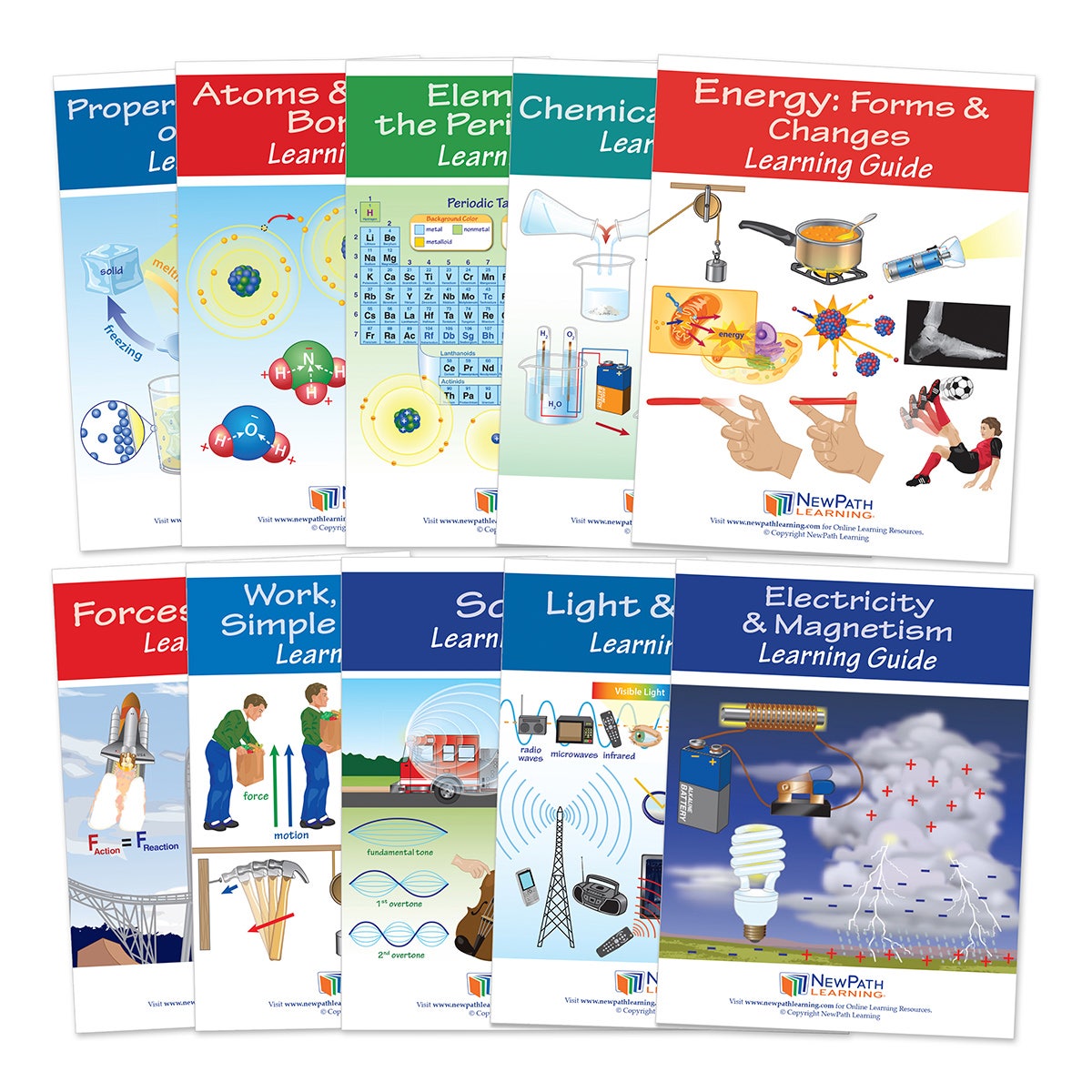 NE30054-NewPath Learning® Physical Science Workbook Set with Digital Access