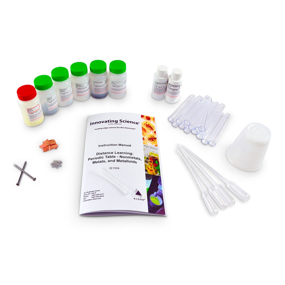 NE30071-Innovating Science® Periodic Table - Nonmetals, Metals & Metalloids Individual Student Science Kit