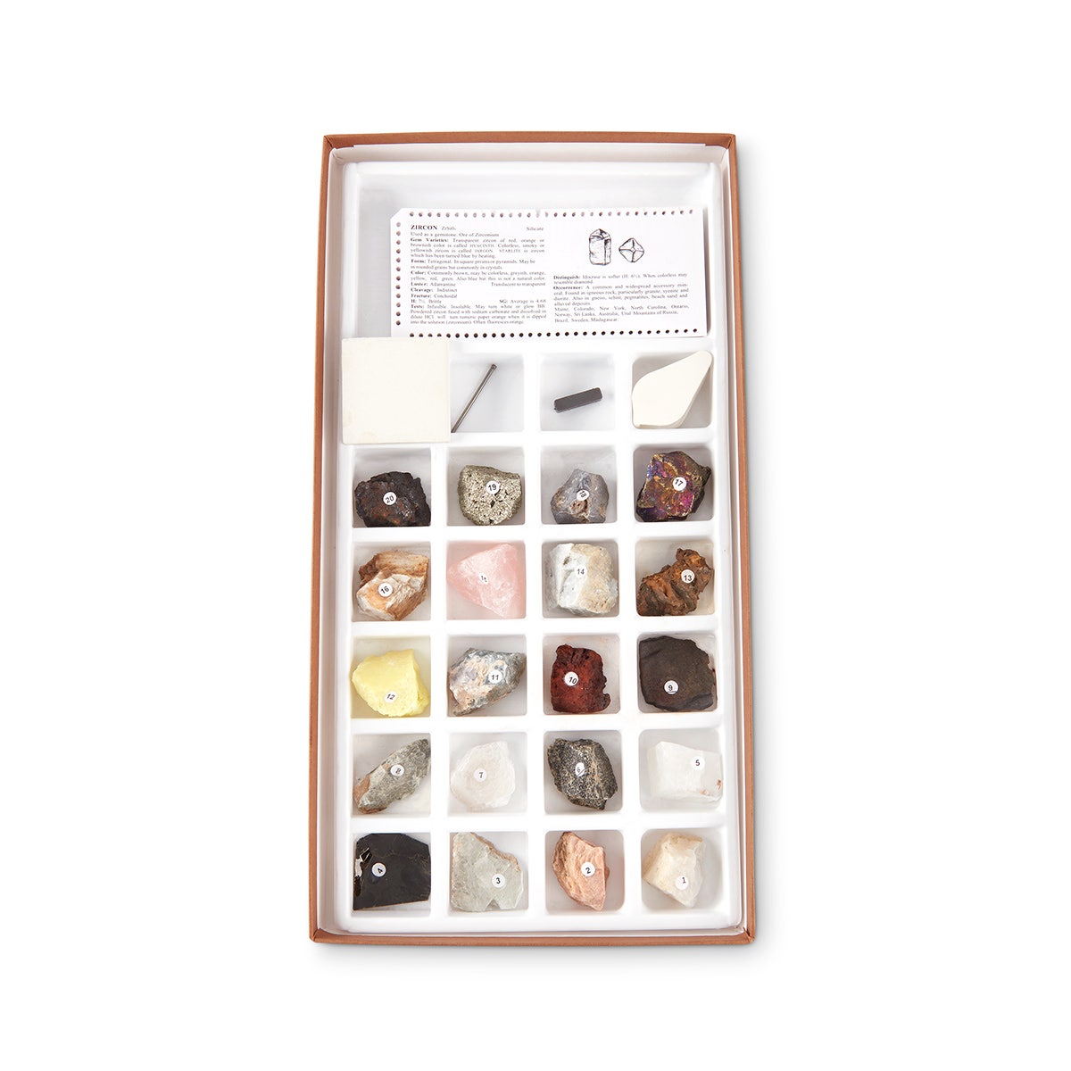 NE30087-Mineral ID Kit with Sort Cards, 20-pc.