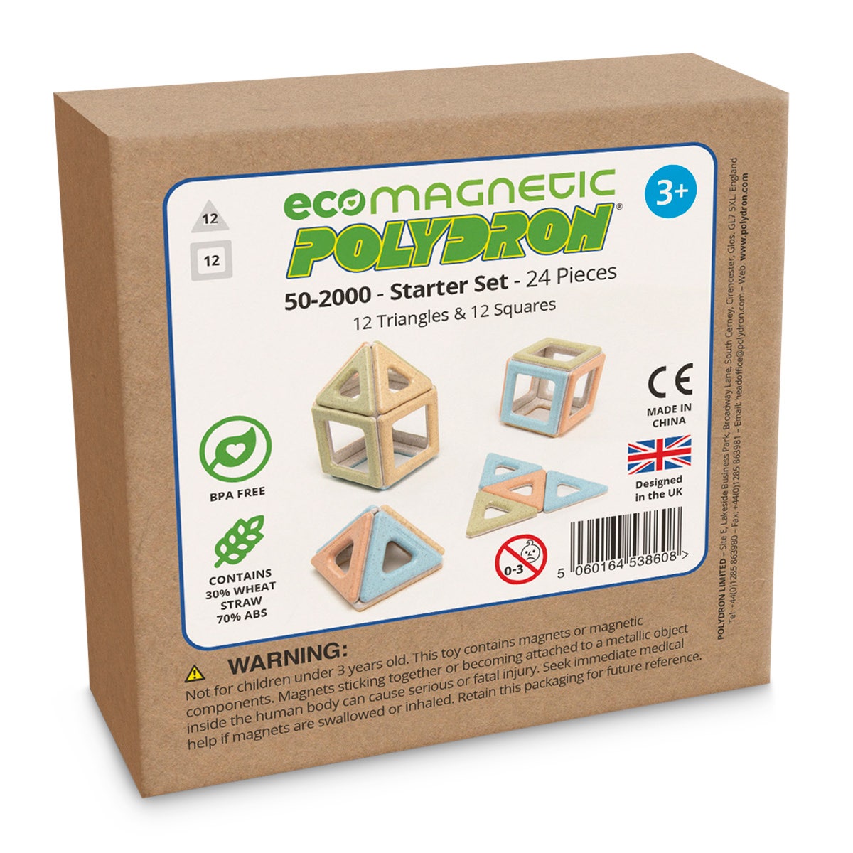 NE30172-Eco Magnetic Polydron Starter Set