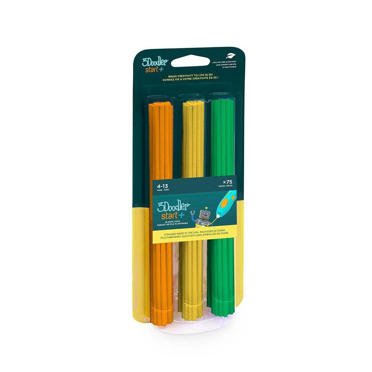 NE30219-3Doodler Start+ Eco-Plastic Filament Pack 2