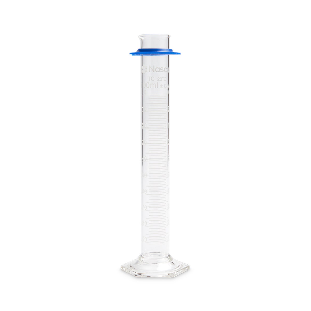 X0000NE30365-Nasco Graduated Cylinders, Double Metric Scale with Bumper