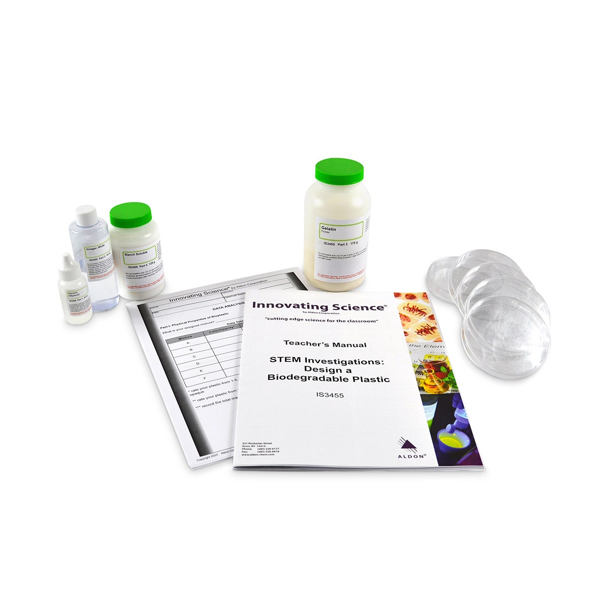 NE30427-Innovating Science® STEM Investigations: Design a Biodegradable Plastic