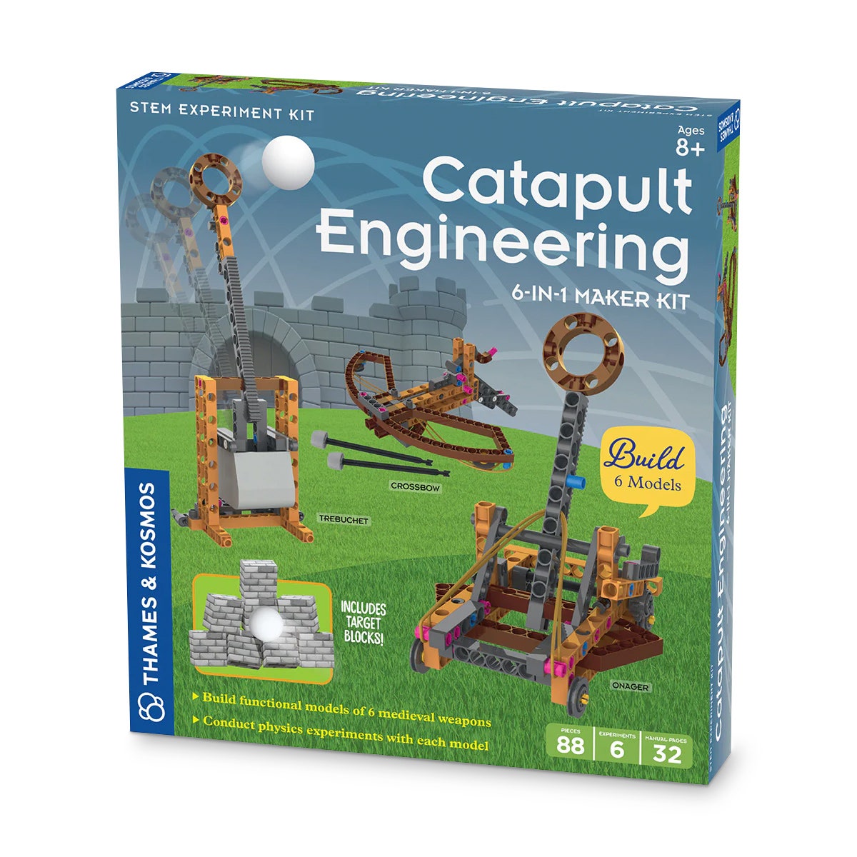NE30502-Thames and Kosmos® Catapult Engineering: 6-in-1 Maker Kit 