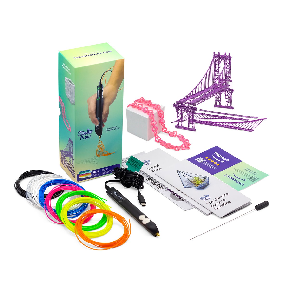 NE30511-3Doodler® Flow Essentials 3D Printing Pen Set