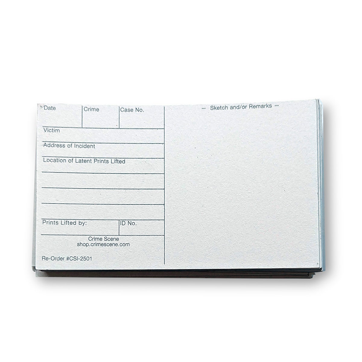 NE30517-Latent Print Cards - White - Pack of 100