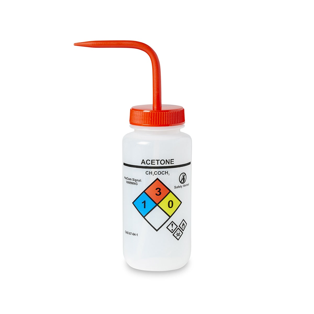 X0000NE30536-United Scientific UniSafe™ Vented Wash Bottles - Pack of 6