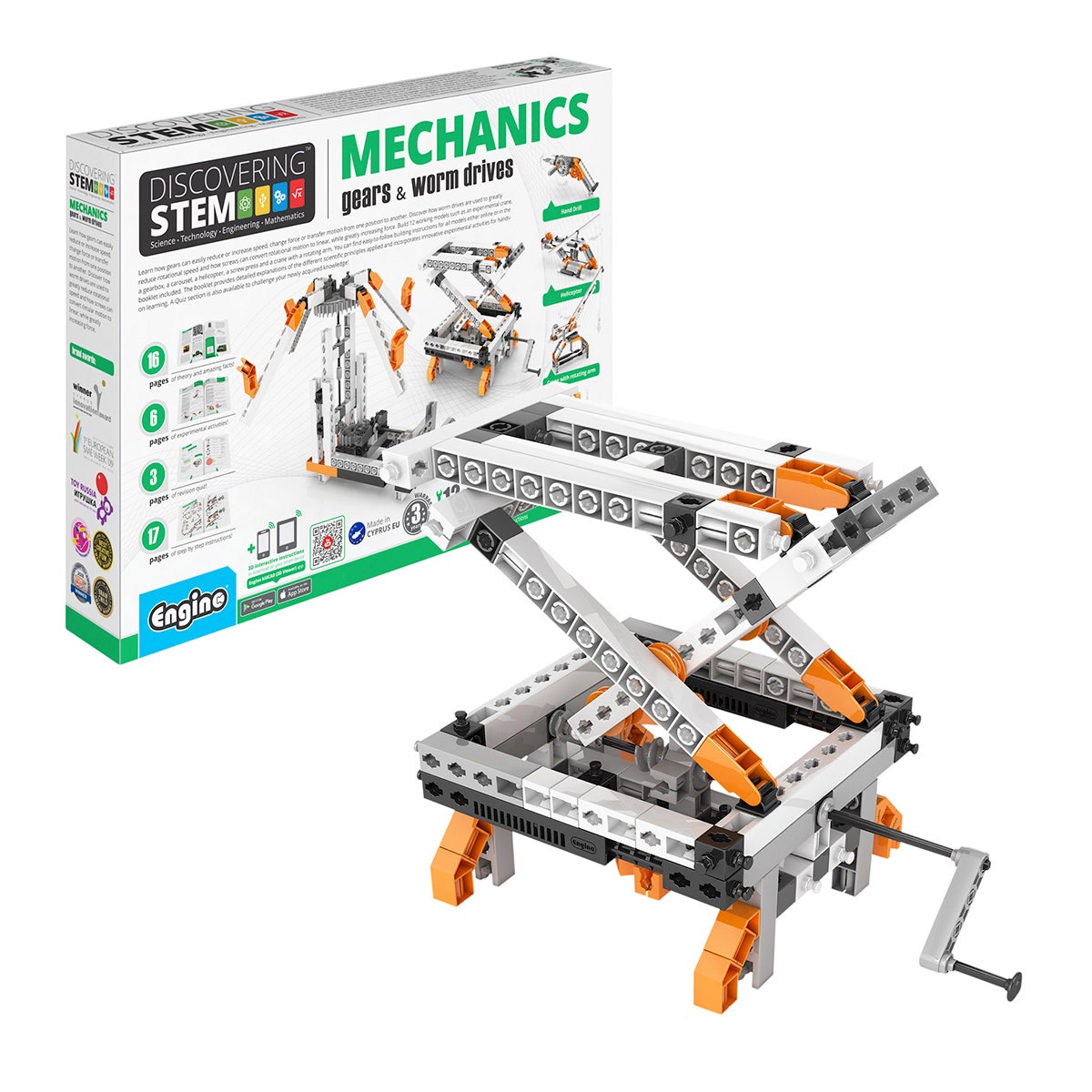 NE30551-ENGINO® STEM Mechanics: Gears & Worm Drives