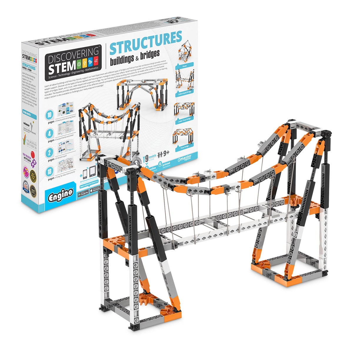 NE30552-ENGINO® STEM Structures: Buildings & Bridges