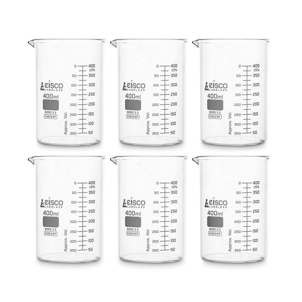 X0000NE30575-Eisco Low Form Glass Beakers