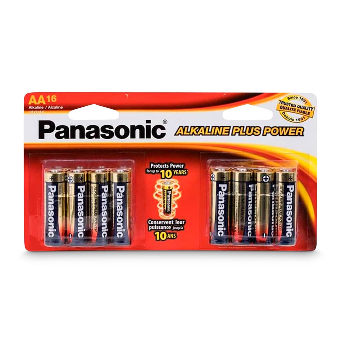 NE30594-AA Alkaline Plus Power Batteries - Pack of 16