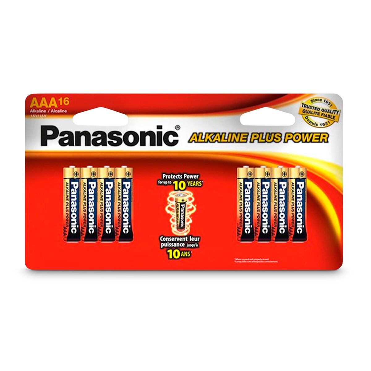 NE30595-AAA Alkaline Plus Power Batteries - Pack of 16
