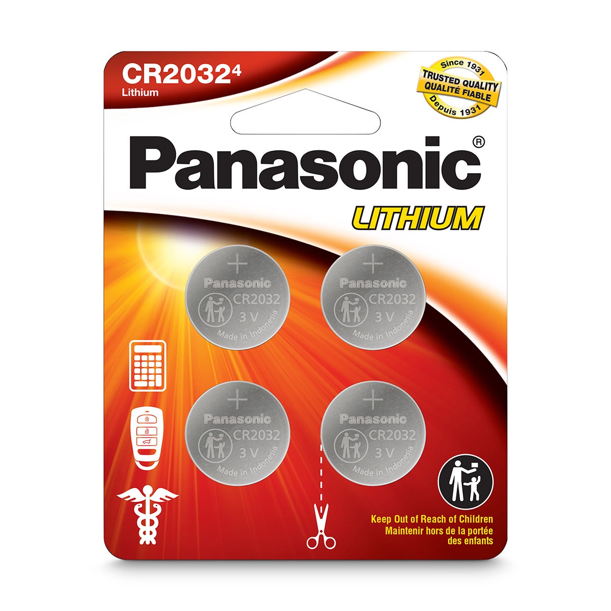 NE30597-CR2032 Lithium Coin Batteries - Pack of 4