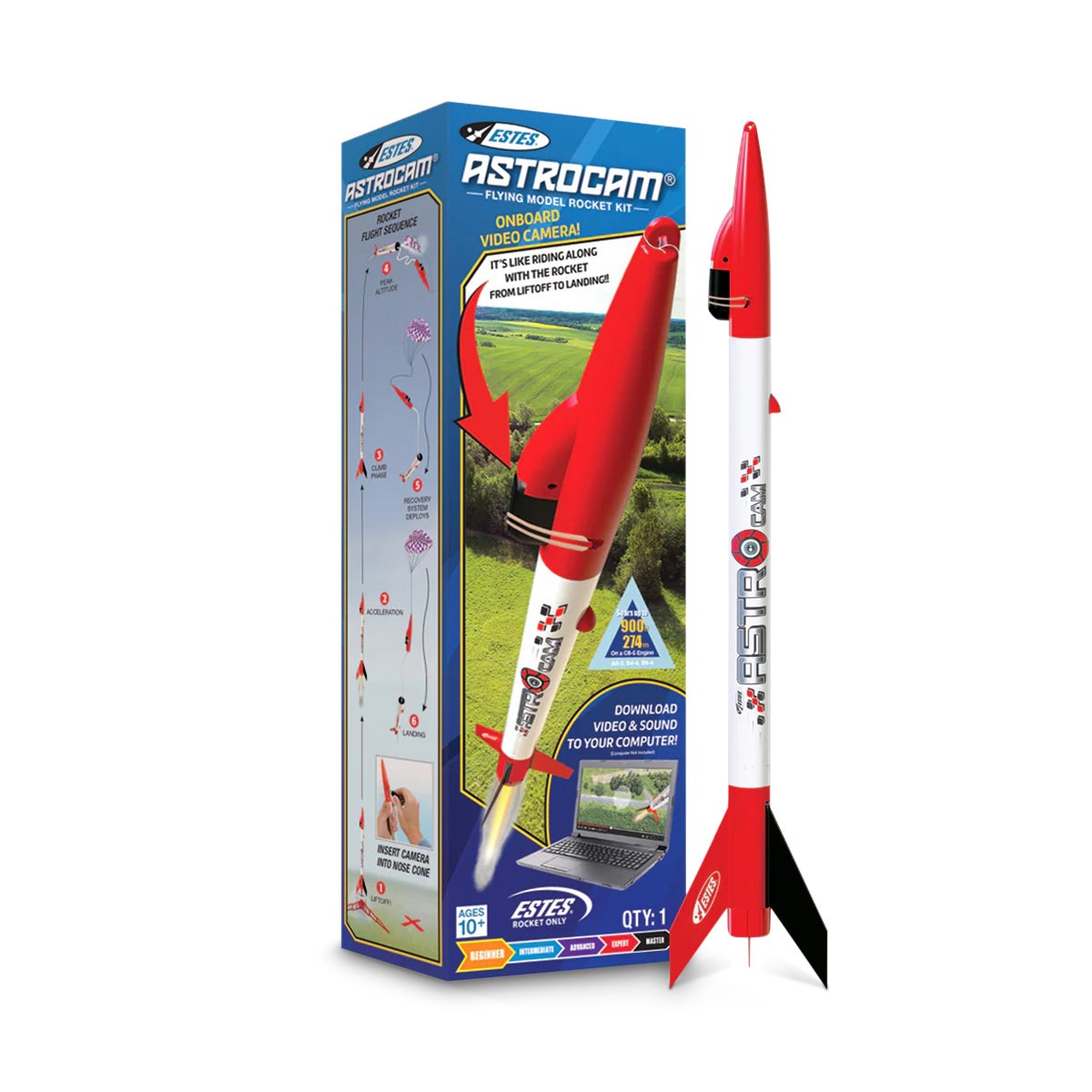 NE30602-Estes&reg; Astrocam&reg; Flying Model Rocket Kit