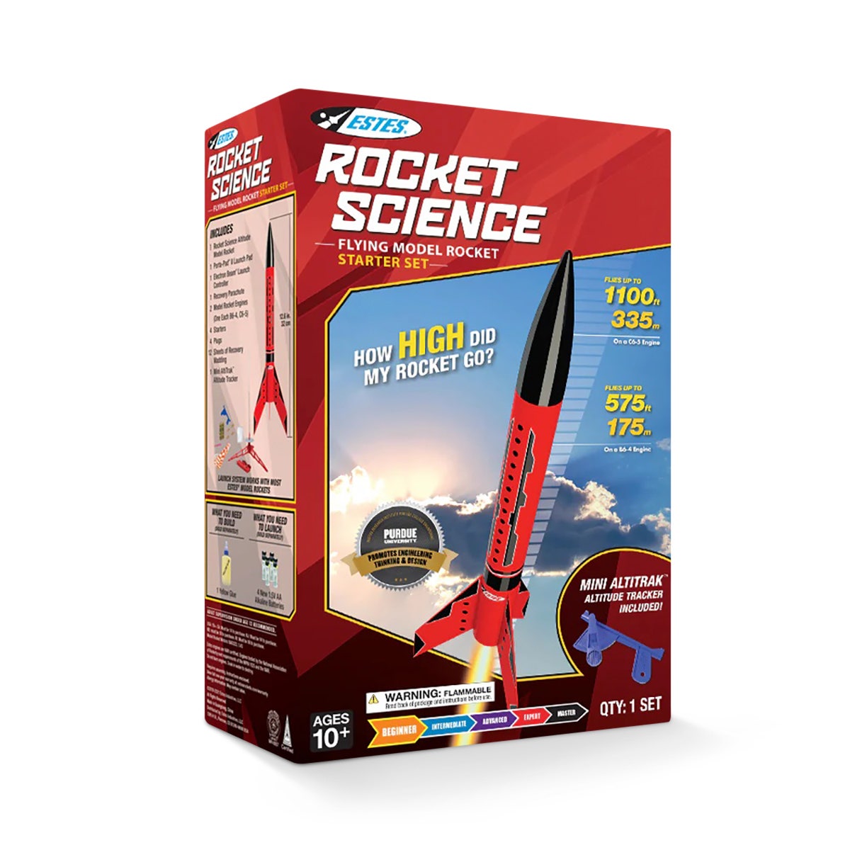 NE30603-Estes® Rocket Science Flying Model Rocket Starter Kit 