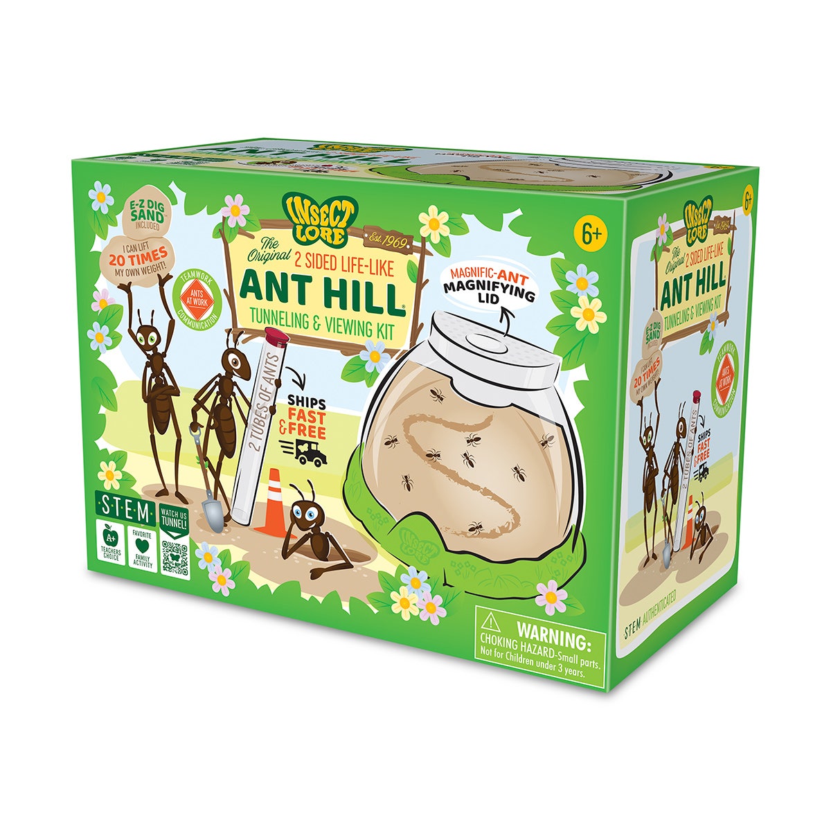 NE30621-Insect Lore® Ant Hill™ Ant Tunneling Kit with Prepaid Voucher