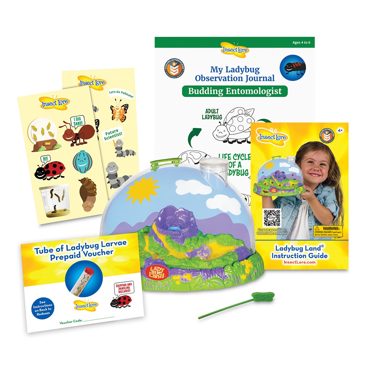 NE30622-Insect Lore® Ladybug Land™ Kit with Prepaid Voucher