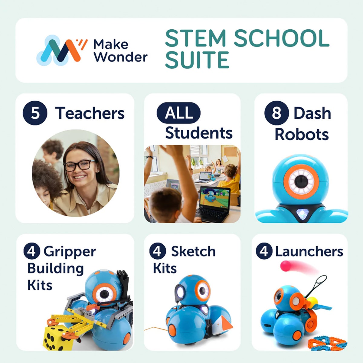 X0000NE30631-Wonder Workshop Make Wonder STEM School Suite 