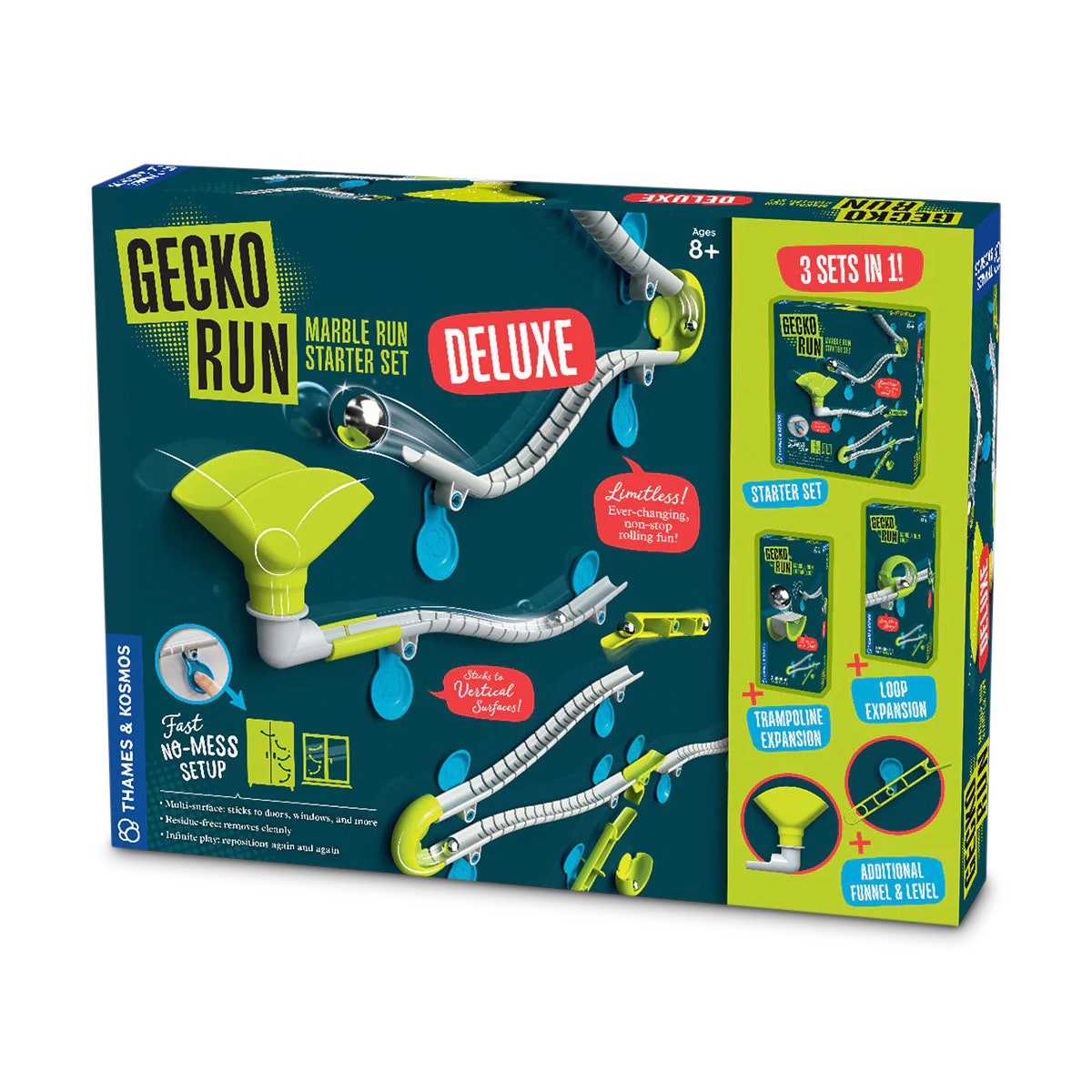 NE30635-Thames and Kosmos® Gecko Run: Marble Run Deluxe Starter Set